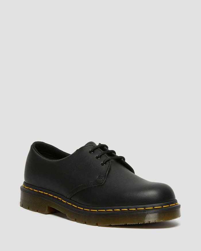 Dr Martens Oxfords Dame Svart 1461 Slip Resistant Læder 2189YBWCA